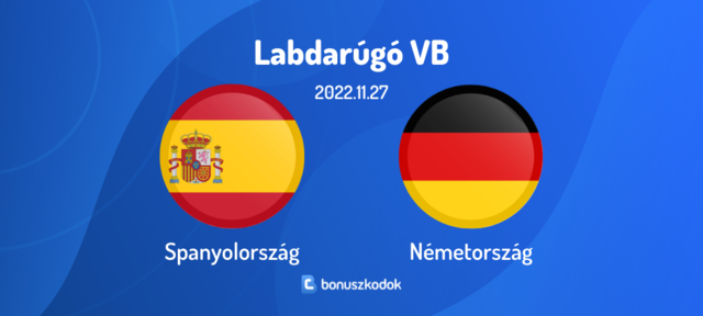 Spanyolország - Németország VB meccs fogadás élő közvetítés