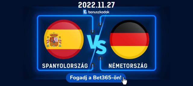 spanyol - német VB meccs fogadás élő stream