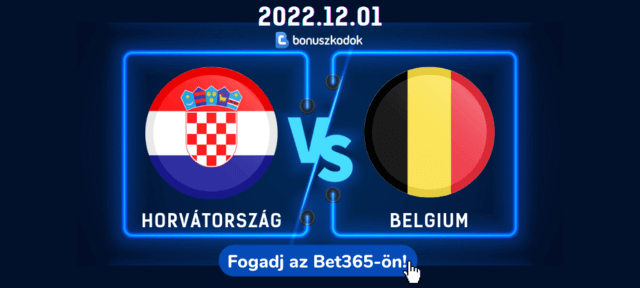 Horvátország vs Belgium meccs fogadás közvetítés