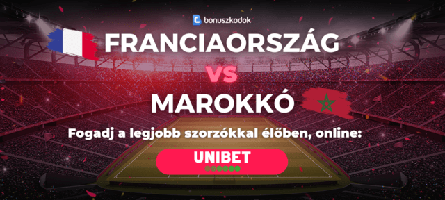 francia - marokkói VB elődöntő online fogadás élő