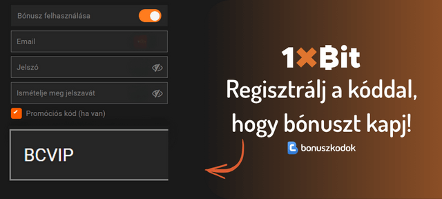 regisztracio 1xbit bonus